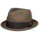 Stetson Player Woolfelt Olive Green Mens Trilby Hat 