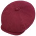 Setson Hatteras Bordeaux Mens Cotton Newsboy Flat Cap Hat