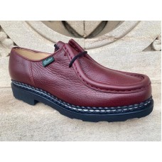 Paraboot Michael Griff Deerskin Bordeaux Red Womens Leather Shoes