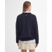 Barbour Lavensdale Ladies Navy Blue Crew Neck Jumper