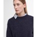 Barbour Lavensdale Ladies Navy Blue Crew Neck Jumper