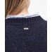 Barbour Lavensdale Ladies Navy Blue Crew Neck Jumper