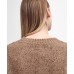 Barbour Lavensdale Ladies Honey Beige Brown Crew Neck Jumper