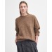 Barbour Lavensdale Ladies Honey Beige Brown Crew Neck Jumper