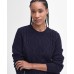 Barbour Burne Ladies Navy Crew Neck Knitted Jumper