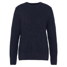 Barbour Burne Ladies Navy Crew Neck Knitted Jumper