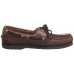 Sebago Schooner Oiled Waxy Brown Brown Sole Deck Shoes