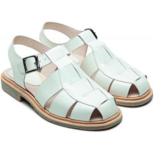 Paraboot Iberis Ladies' White Leather Sandals